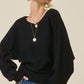 Molly Black Knit Sweater