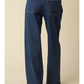 Cora Drawstring Wide Leg Jeans