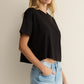 Z SUPPLY SWAY TEXTURED CROPPED TEE