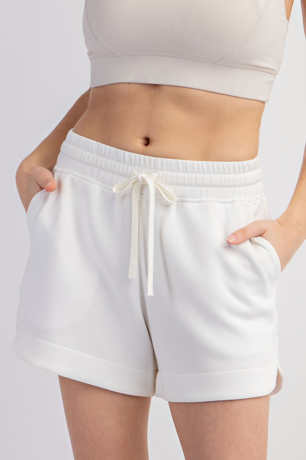 Modal Scuba Short Pants Cream