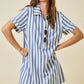 Daisy Navy Striped Dress