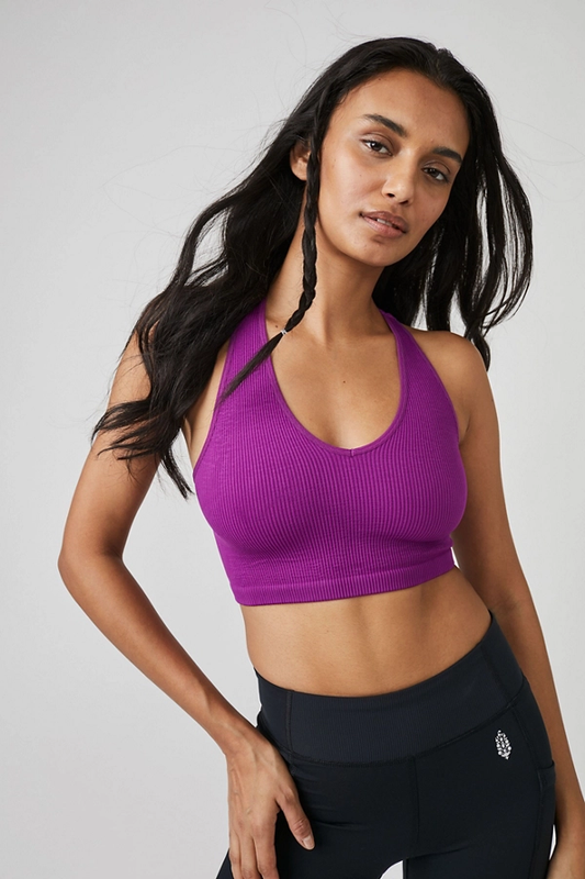 Free People Movement  FREE THROW CROP / VIVID VIOLET
