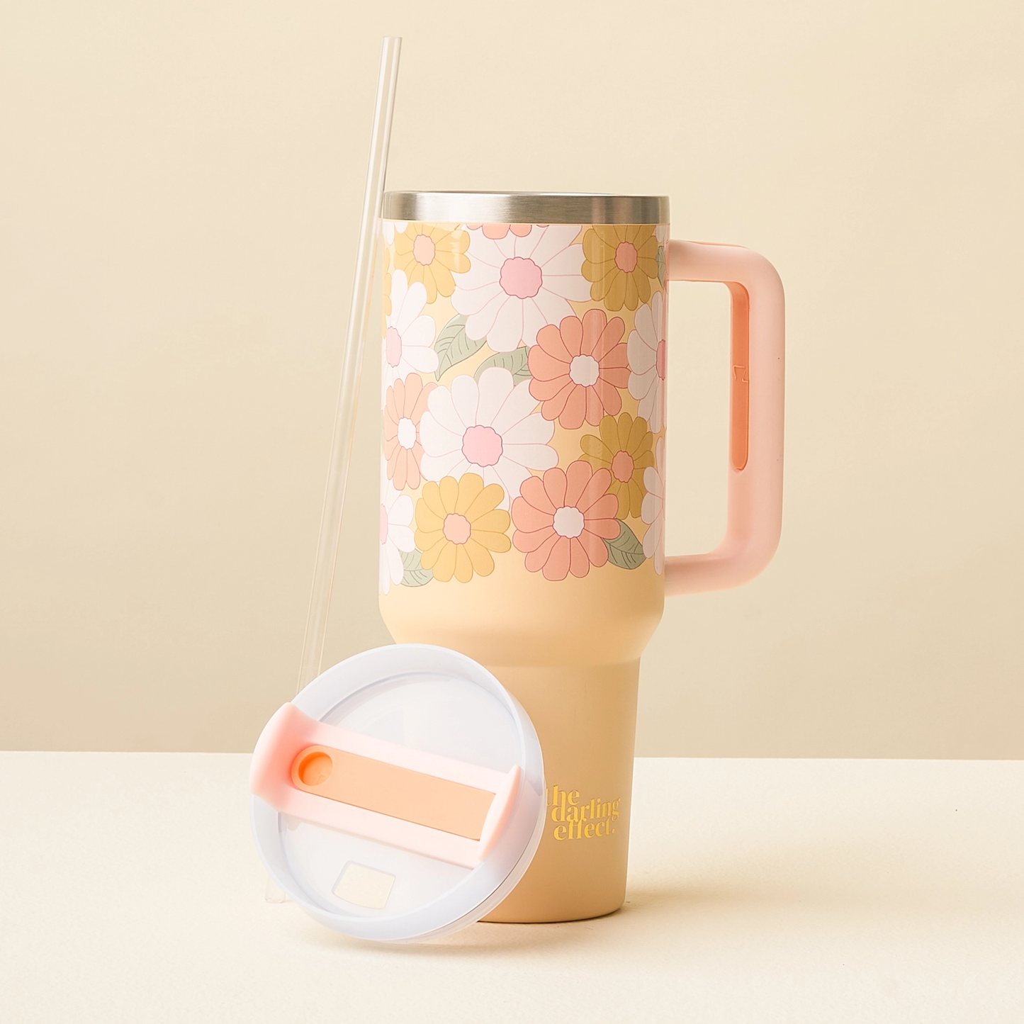 Tumbler-Daisy Craze Peach