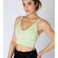 Ribbed V-Neck Bra Top