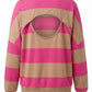 Briar Striped Cut Out Top