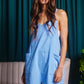 Brittany Jersey Romper Blue
