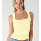 Clean Line Square Shirred Top
