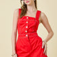 Daniela Red Romper