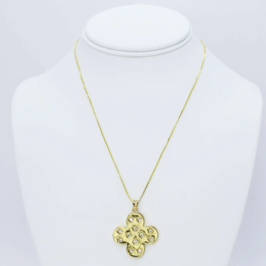 Amelia Pendant Necklace Gold