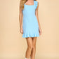 Tatum Cross Back Dress Blue