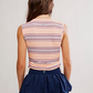 Free People Movement SPORT MODE MUSCLE - PRINT / PASTEL PEACH COMBO