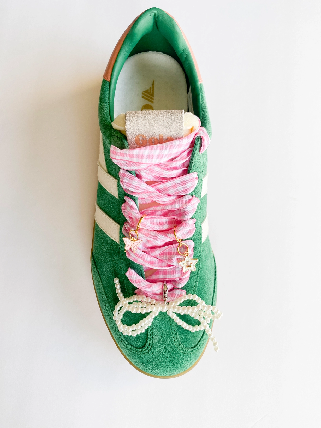 Gingham Shoe Charms and Lace Sets | Sneaker Charm Sets