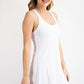 Tennis Romper Dress White