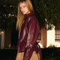 Luna Burgundy Coat