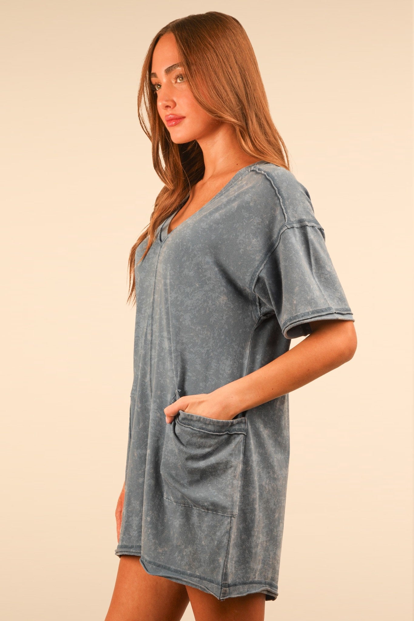 Jayla denim romper