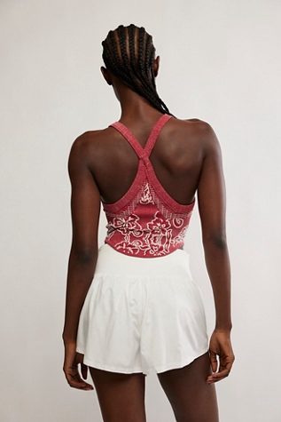 Free People Movement DAY DREAM COLORBLOCK CAMI / CRANBERRY COMBO