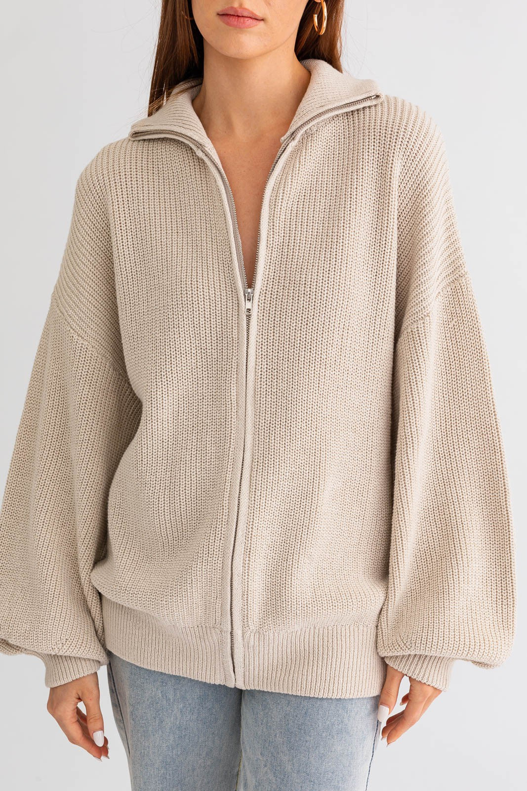 Lauren Taupe Cardigan