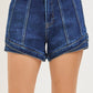 Risen High Rise Layered Hem Shorts