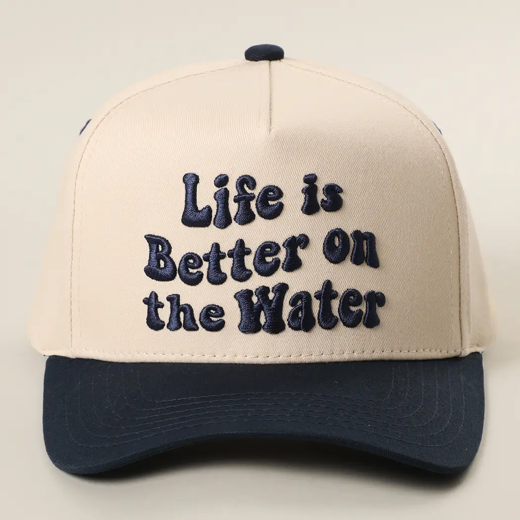 Life Is Better On the Water Navy Trucker Hat