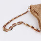 Chain Strap Straw Bag