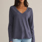 Vail LS Tee Worn Blue