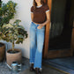 Vervet Low Rise Tinted Medium Wash Wide Flare Jeans