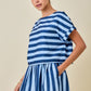 Devin Navy and Blue Striped Set