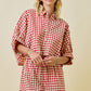 Danielle Red Gingham Set