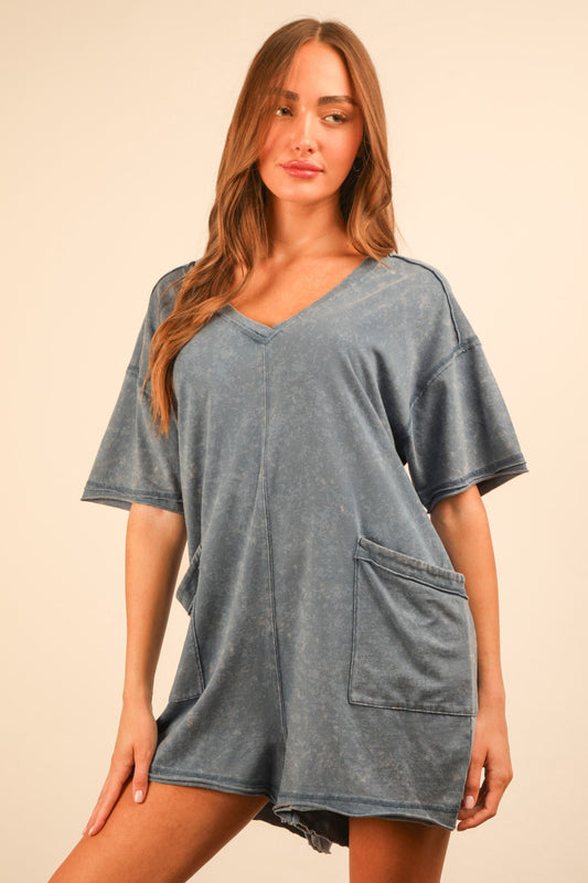 Jayla denim romper