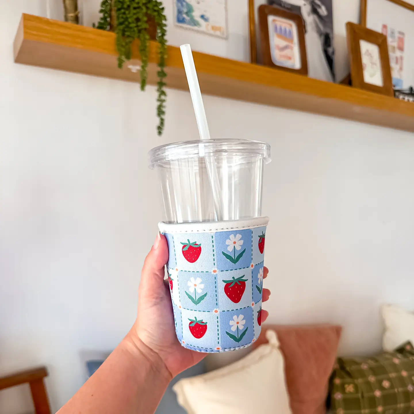 Strawberry Fields | Iced Coffee Sleeve Medium