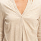 Hannah Taupe Layered Top
