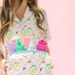Quilted Cosmetic Pouch with Side Handle - Fruit Cocktail