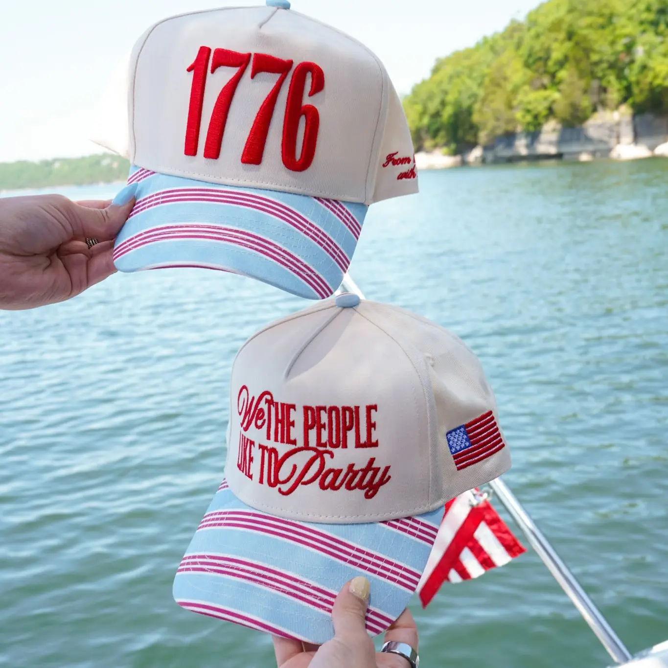 We the People Like To Party - Americana Stripe Hat