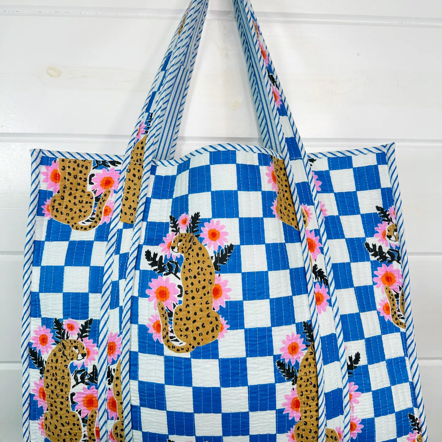 Jaguar Print Tote Quilted Tote