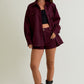 Lily Burgundy Shacket