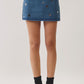 Teller Denim Mirror Skirt
