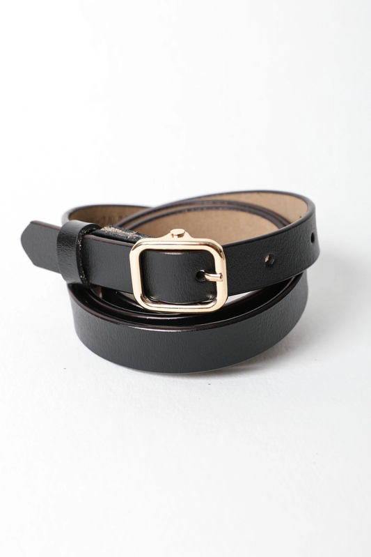 Versatile Skinny Leather Belt