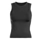 High neck banded tank