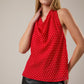 Lacie Red Halter NeckTop