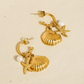 Marlène 18K Gold Non-Tarnish Sea Shell and Star Earring