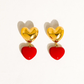 Arcane 18K Gold Non-Tarnish Vintage Heart Earring