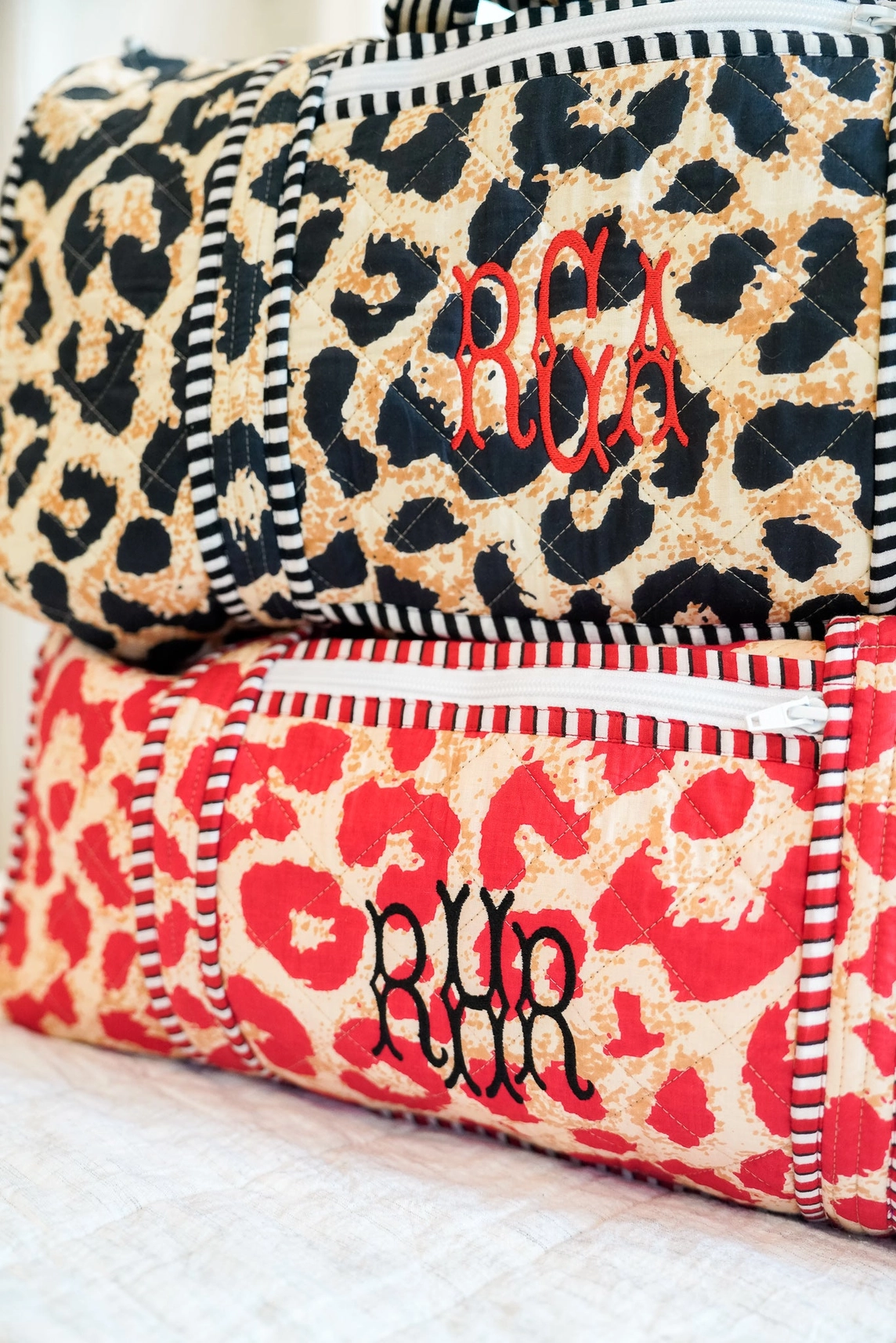 Red Leopard Duffel Bag