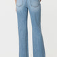 Vervet Super High Rise Distressed Vintage Flare Jeans