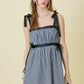 Diana Black Gingham Dress