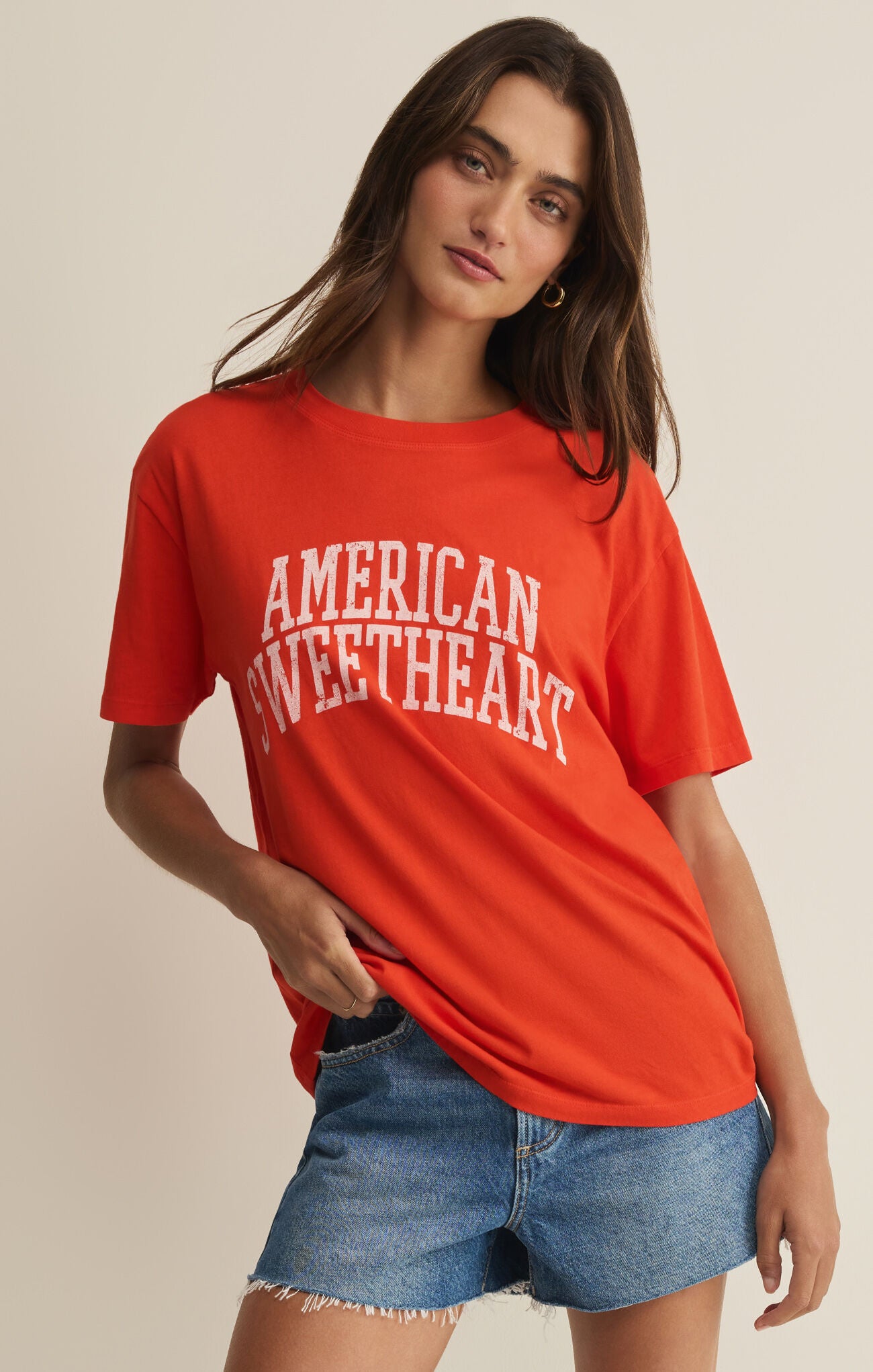 Z SUPPLY SWEETHEART BOYFRIEND TEE