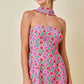 Darla Pink Floral Scarf Dress