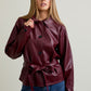 Luna Burgundy Coat