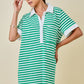 Dolly Striped Rugby Sweatshirt Dress