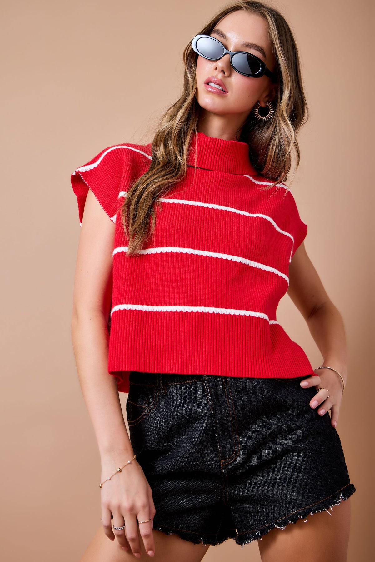 Darla Red Sweater
