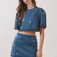 Teller Denim Mirror Top